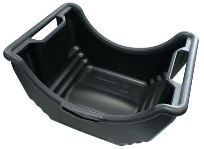 KL-1021-12 - Depósito de recogida de aceite para eje motriz: Recipiente plástico negro con asas laterales y forma curvada
