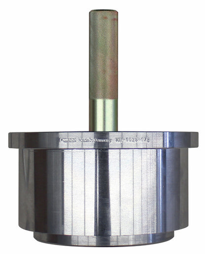 KL-1025-1751 - Empujador para cocer a fuego lento Ø175: Cilindro metálico con vástago moleteado central de latón
