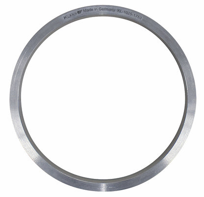 KL-1025-1753 A - Anillo 17,5mm: Anillo metálico circular con grabado de marca y código