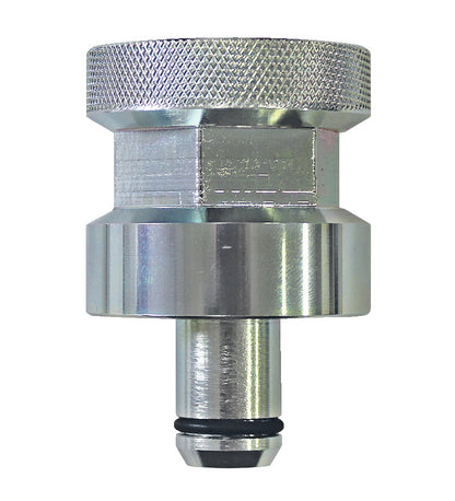 KL-1029-2001 - Tubo interior adaptador con junta tórica: Adaptador metálico con cabezal moleteado y espiga