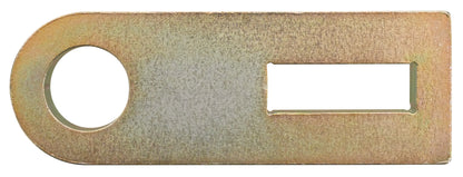 KL-1029-3001 - plato base: Placa metálica plana con orificio circular y ranura rectangular