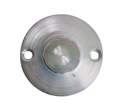 KL-1039-1107 - Pie de grabación: Pieza metálica circular con dos orificios de fijación y saliente central