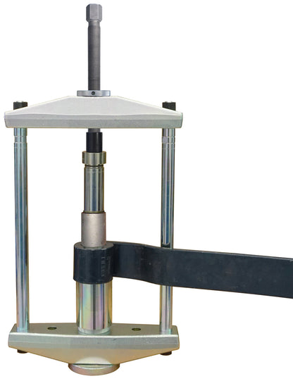 KL-1005-800 - Conjunto de transmisión mecánica, HGV: Extractor de tres brazos con husillo central y correa de sujeción