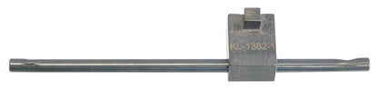 KL-1382-1 - Llave tensora de correa de distribución para Peugeot: Barra metálica alargada con extremo cuadrado y cabezal
