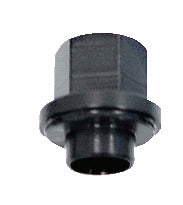KL-1383-1112 - Tuerca con collarín M16x1,5: Adaptador cilíndrico negro con tuerca hexagonal en un extremo