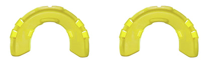 KL-1510-S - Par de inserciones protectoras de tamaño. 1N: Par de almohadillas amarillas semicirculares con relieves