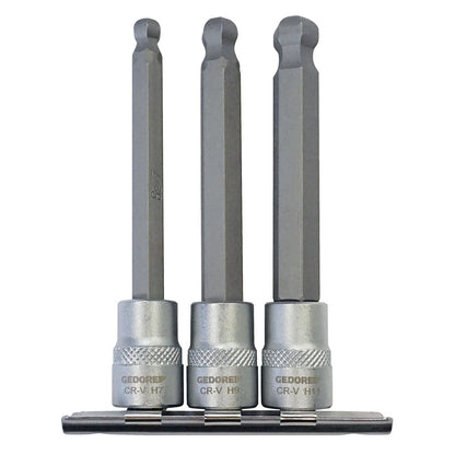 Gedore Automotive KL-4021-310 - Juego de puntas de destornillador 3/8" con cabeza esférica