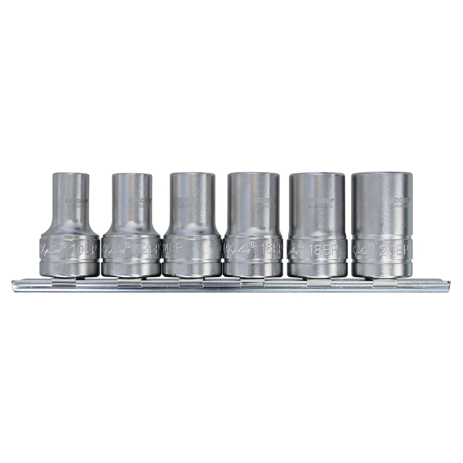 Gedore Automotive KL-4043-200 - Juego de vasos, 3/8", EP TX-Plus, 6 piezas