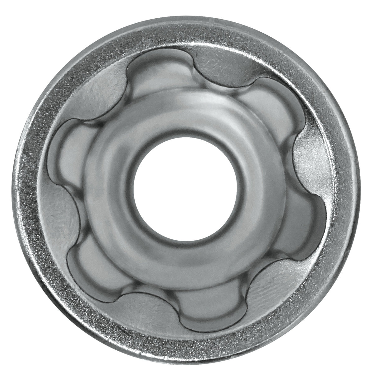 KL-4043-400 - Juego de vasos, 1/4", EP TX-Plus: Vista frontal de vaso con perfil interior multidentado tipo TX-Plus