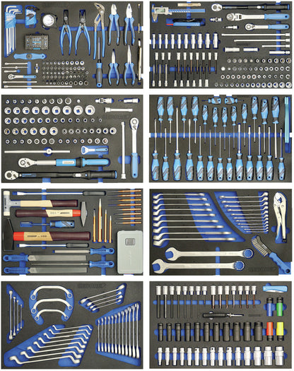 KL-4998-400 - Chariot d'atelier avec assortiment de 466 outils pour l'automobile
