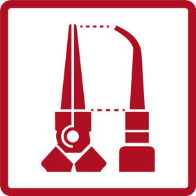 GEDORE red R29510200 - Pince à bec demi-rond VDE L=200 mm, 45°, poignée bi-matière