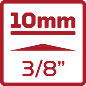 GEDORE red R51001804 - Douille 3/8", hexagonale, 18 mm L=30 mm