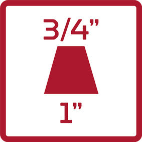 GEDORE red R87500012 - Réducteur carré 1" x 3/4", L=65 mm
