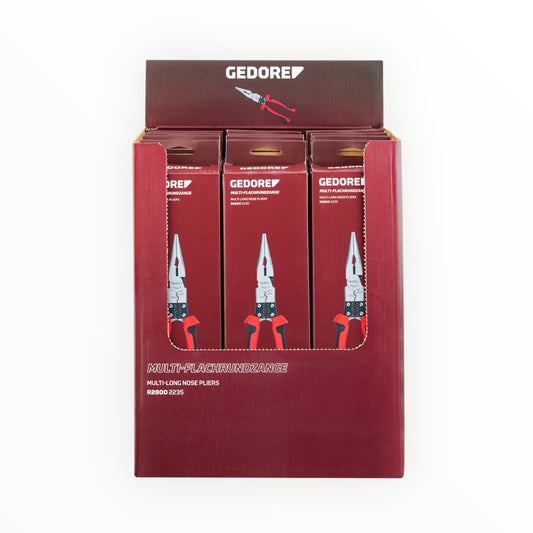 GEDORE red R28009312 - Présentoir pour point de vente avec 12 pinces universelles à bec long.