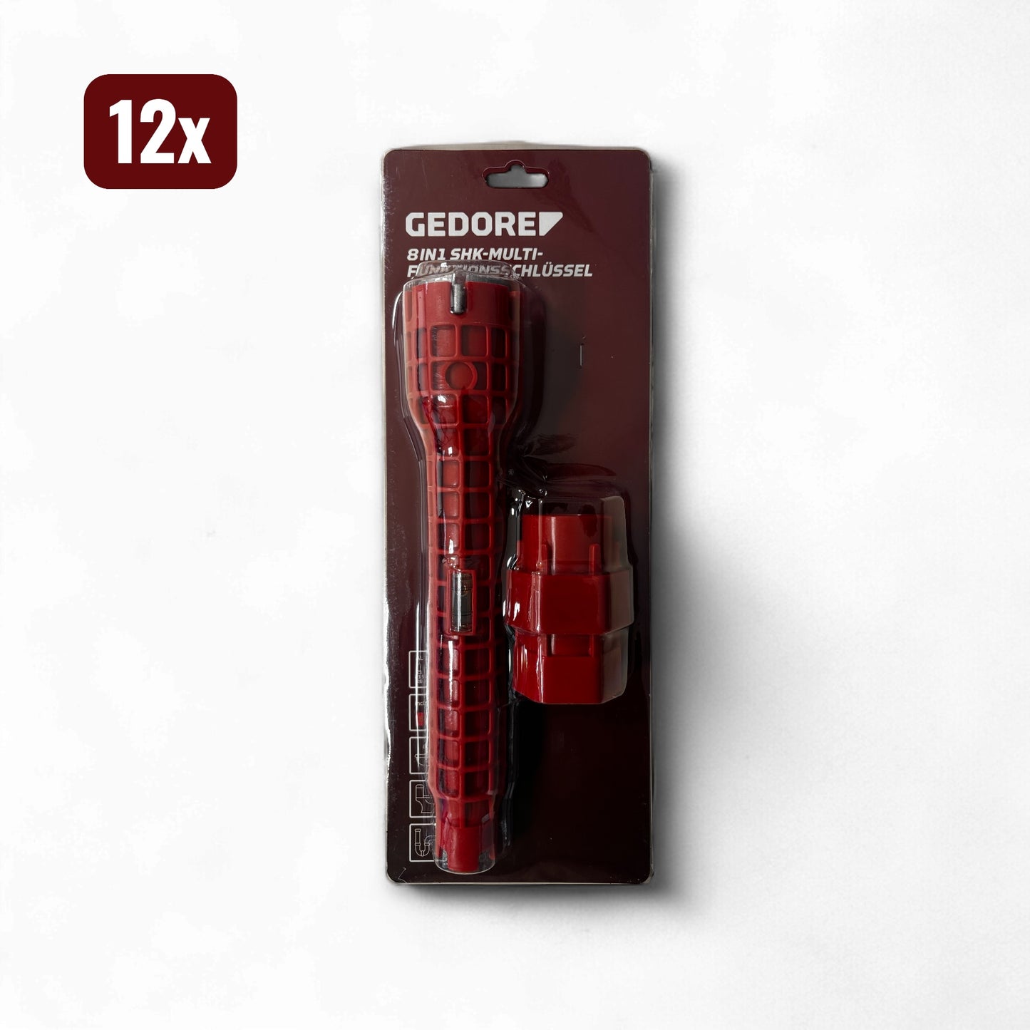 GEDORE red R99209012 - Présentoir de point de vente avec 12 outils pour robinets 8 en 1