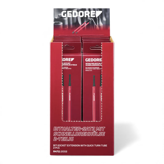 GEDORE red R47119110 - Présentoir pour point de vente avec 10 jeux de 2 rallonges de 75 mm pour clés à douille.