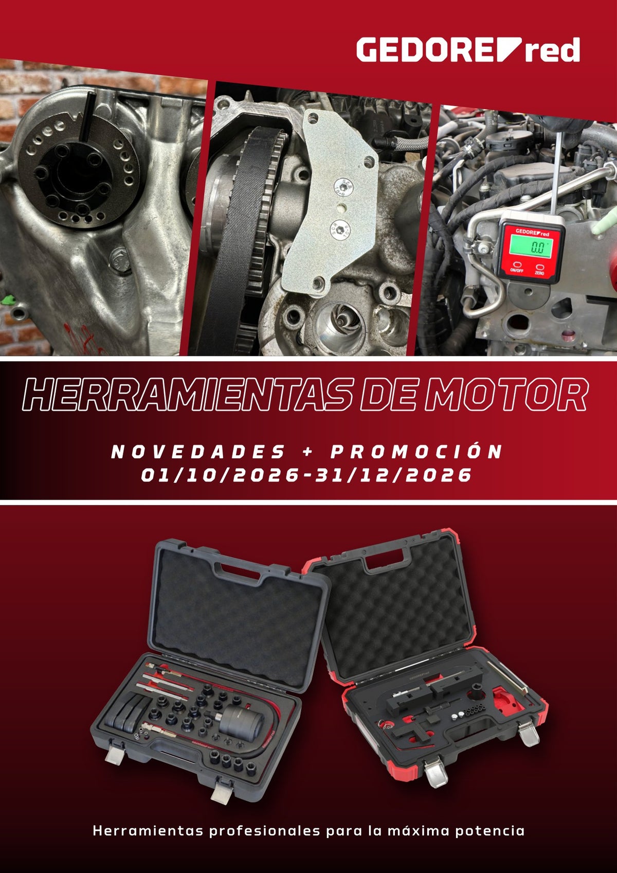 Portada del folleto GEDOREred Herramientas de motor