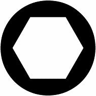 Perfil hexagonal hembra estándar