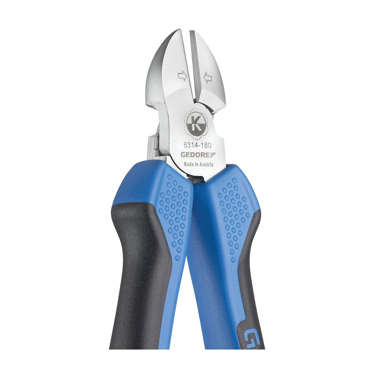 Alicate de corte diagonal de cabeza delgada con mango plastificado 180 mm
