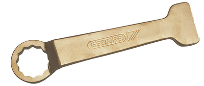 Llave golpe polig.acodada 41mm: Llave de golpe acodada con boca poligonal cerrada de bronce
