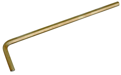 GED0251033S - Llave allen larga 6 mm ATEX: Llave hexagonal acodada de brazo largo, acabado dorado antichispa