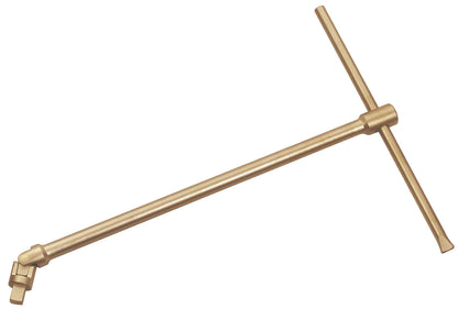 Mango articulado 3/4" 560mm AC: Mango articulado en T con cuadradillo, acabado bronce antichispa