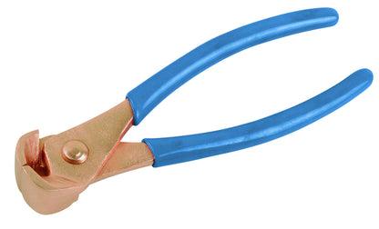 Alic corte frontal 175mm: Alicate de corte frontal en cobre-berilio con mangos azules