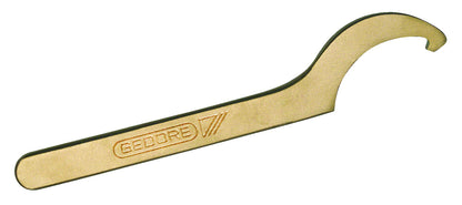 GED0901214S - Llave de gancho Ø12-14 mm ATEX: Llave de gancho de una pieza con mango plano y gancho curvo
