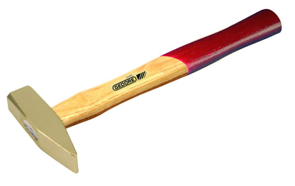 GED1000150S - Martillo montador 150 g ATEX: Martillo con cabeza metálica y mango de madera con extremo pintado en rojo