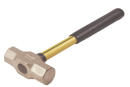 Martillo de minero 8 kg ATEX: Martillo de dos bocas con mango de fibra y empuñadura antideslizante