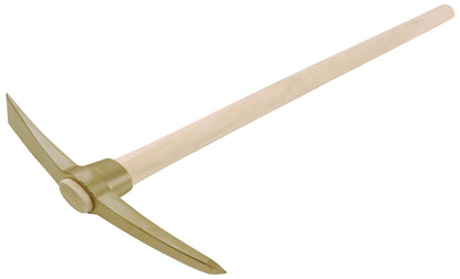Piocha con mango 550 mm ATEX: Piqueta de punta y pala con mango largo de madera