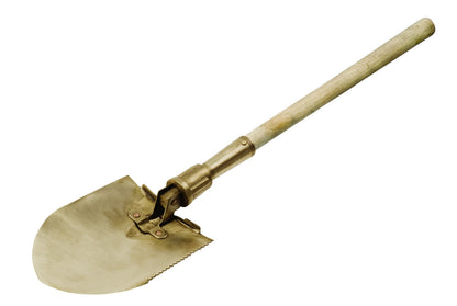 Pala plegable 320x180 mm ATEX: Pala plegable de mango de madera y hoja metálica con borde aserrado