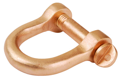 Grillete 30x40 mm AntiChispa: Grillete metálico en forma de D con perno roscado y pasador