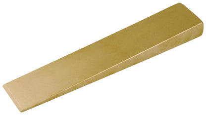 Chaveta 200x50x19mm AntiChispa: Cuña metálica dorada plana con extremo biselado en forma de cuchara