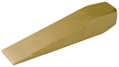 Cuña 190x47 mm AntiChispa: Cuña metálica alargada con filo biselado y cuerpo octogonal