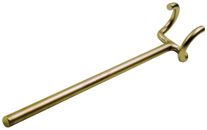 Llave rueda maniobra B Ø62x102mm: Barra larga metálica con extremo curvado en forma de gancho doble