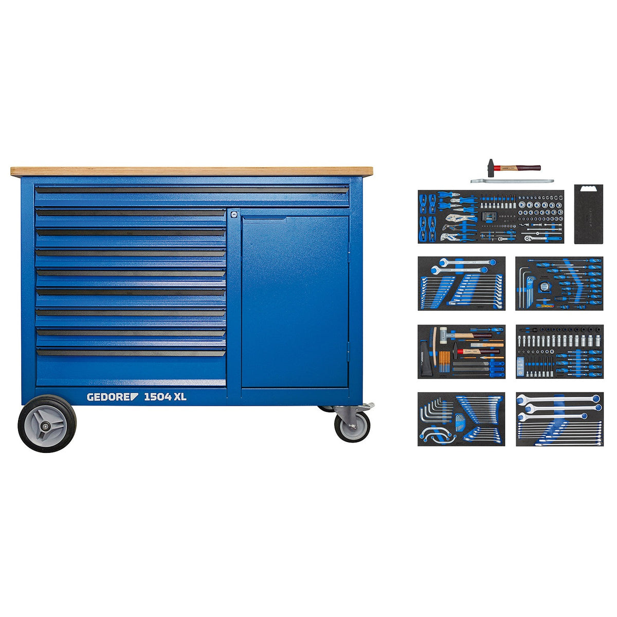 1504 XL-S-306 - Établi avec assortiment