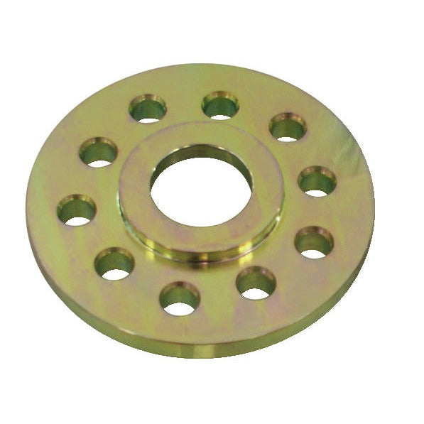 KL-0041-4608 D - Tapa: Brida circular metálica con orificio central y doce perforaciones periféricas