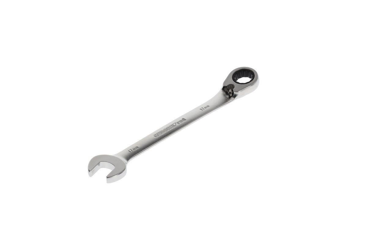 Llave combinada de carraca con palanca de cambio 17 mm