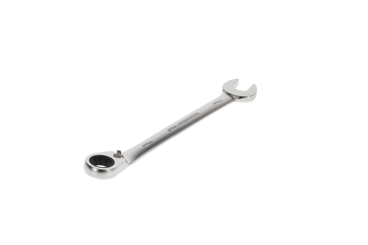 Llave combinada de carraca con palanca de cambio