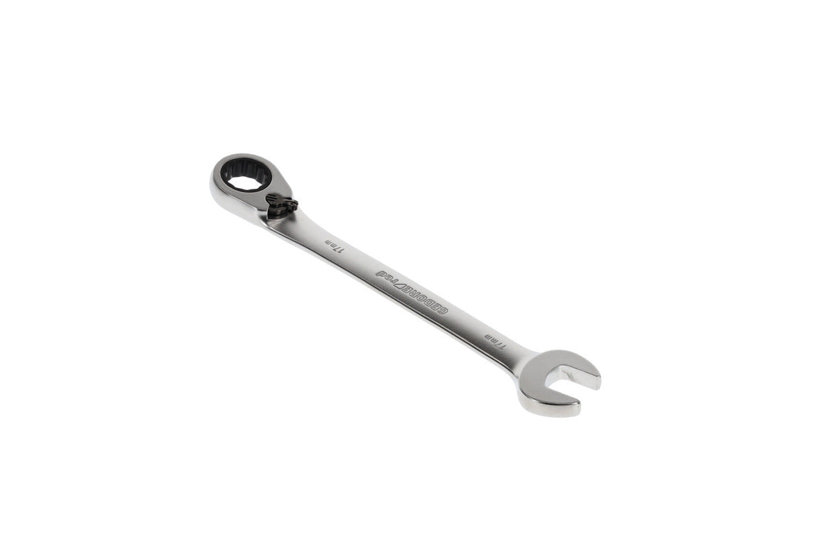 Llave combinada de carraca con palanca de cambio