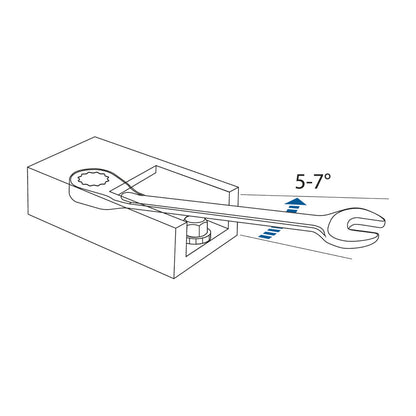 Llave combinada de carraca reversible 7 UR