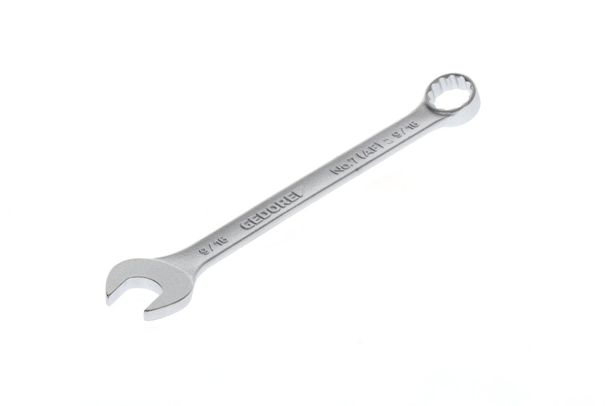 Llave combinada plana en pulgadas (AF) 9/16"
