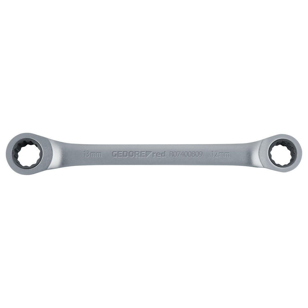 Llave de carraca poligonal doble recta
