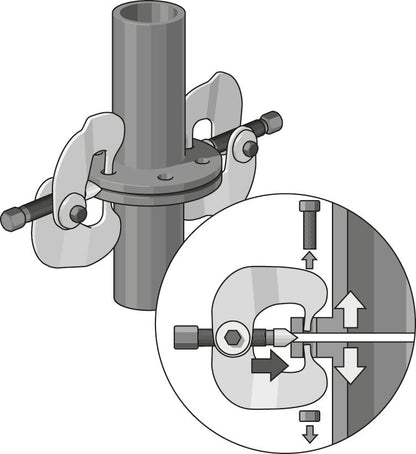 GEDORE 1.90/1 - Separador de bridas par (1596403)