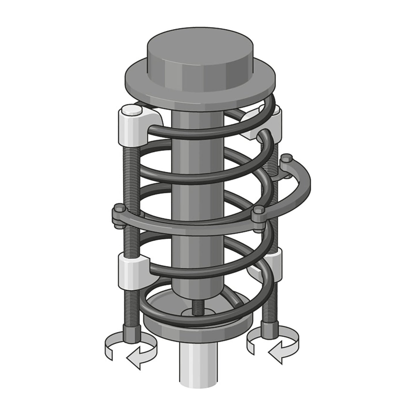 GEDORE 1.78/S2 - Compressor de molls 240 mm (8031380)