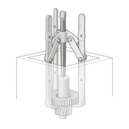 GEDORE 1.14/1L - Extractor 2 patas 150x200 mm (8005110)