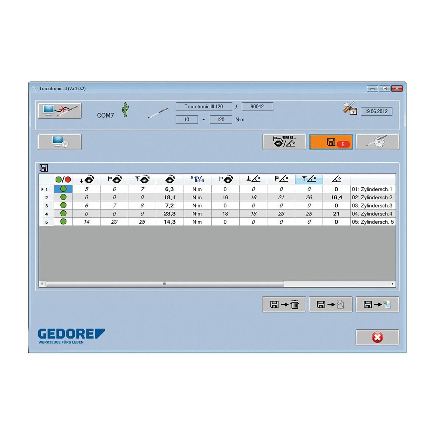 GEDORE TT3KH 120 - Dinamomètrica digital Torcotronic III 10-120 Nm (2648636)