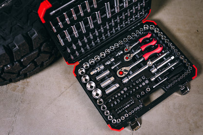 GEDORE red R45603172 - Jeu de douilles 1/4"+3/8"+1/2", 172 pièces