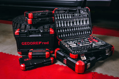 GEDORE red R45603172 - Jeu de douilles 1/4"+3/8"+1/2", 172 pièces